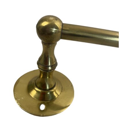 VBP1057 Antique Vintage c1910 Wil-Wear Cast Brass Large Towel Bar - Image 2