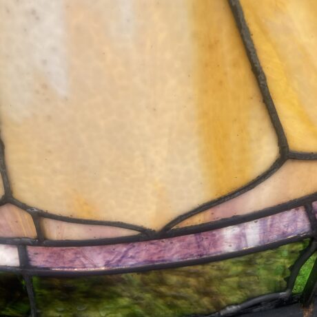 AG1061 Antique c1905 Large 42 in. Round Stained Glass Window Restored - Image 6