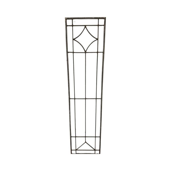 AG1067 Antique c1905 Craftsman Leaded Cabinet Door Panel Sidelight Restored