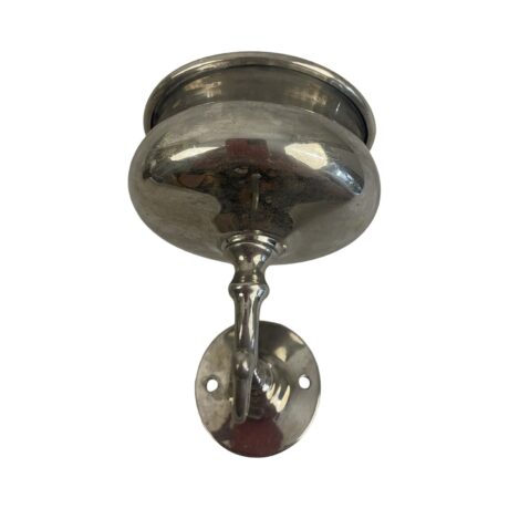 VBP1071 Antique c1910 Nickel Plated Brass Cup Shaving Brush Holder - Image 3