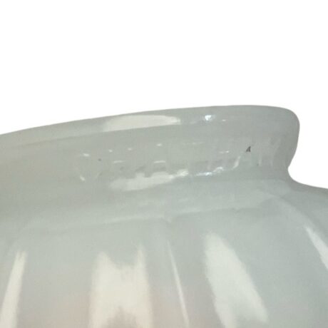 VL1246 Antique c1920 Semi-Flush Mount Light Nickel Clam Broth Shade Restored - Image 4