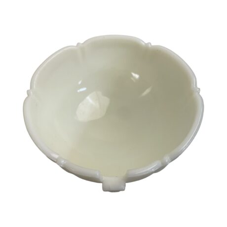 VL1244 Antique Vintage c1930 Set of 5 Art Deco Milk Glass Slip Shades Mint - Image 3
