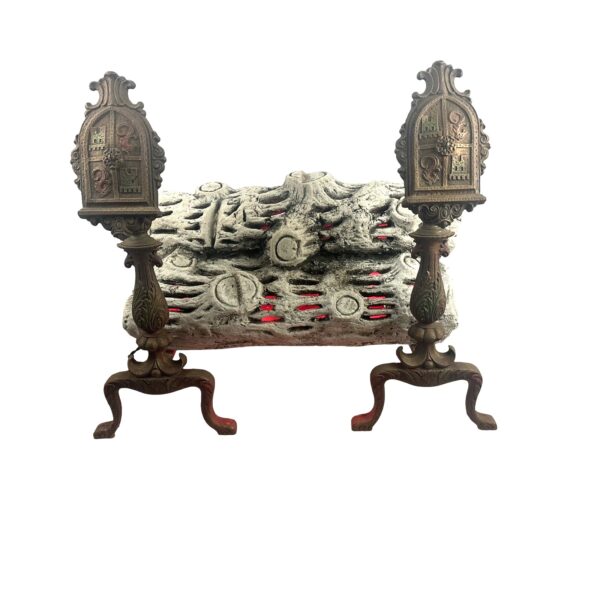 AC1011 Antique c1922 Universal Electric Co. Fireplace Tudor Revival Restored