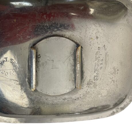 VBP1074 Antique Brasscrafters c1902 Nickel Plated Tumbler & Soap Holder Restored - Image 6