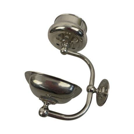 VBP1074 Antique Brasscrafters c1902 Nickel Plated Tumbler & Soap Holder Restored - Image 3