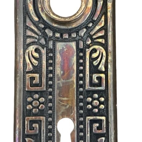 AH1028 Large Lot of Antique Steel Corbin Canton Knobs Backplates Restored Quantity! - Image 4