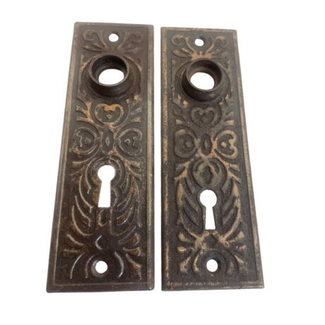 AH1029 Antique Wood Knob Sets Victorian Backplates Rosettes Eastlake Restored - Image 6