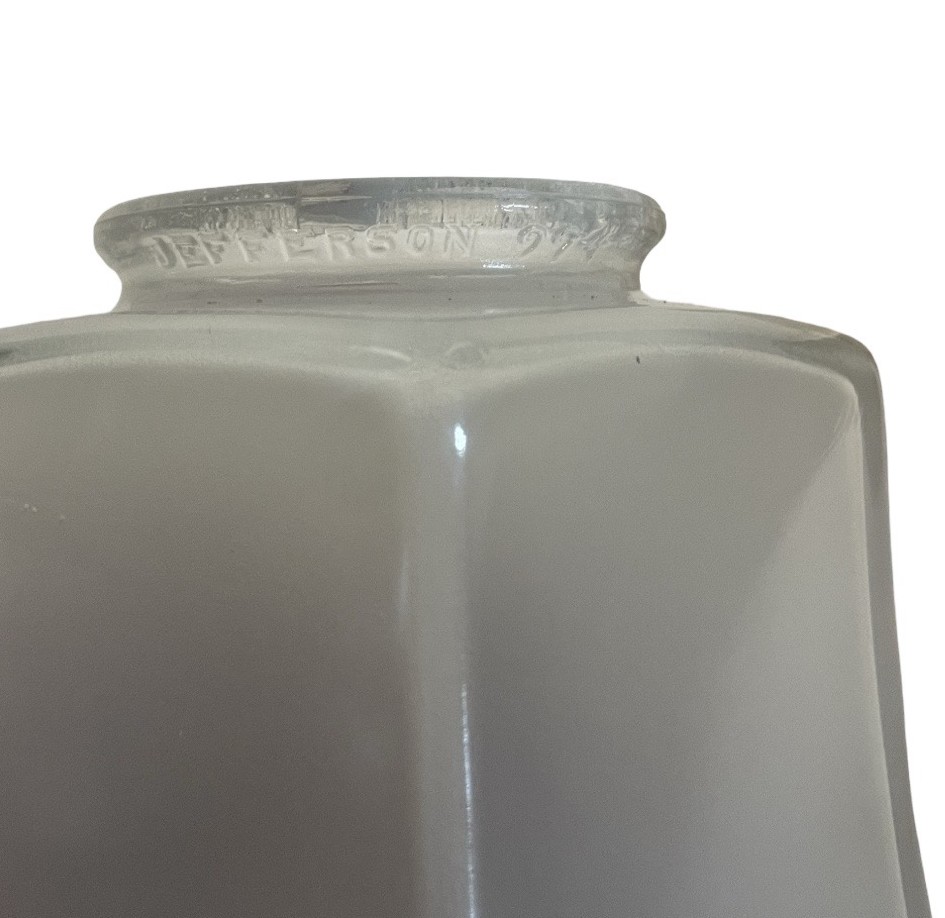 VL1256 Pair Antique c1905 Craftsman Brass Sconces Jefferson Shades Restored - Image 7