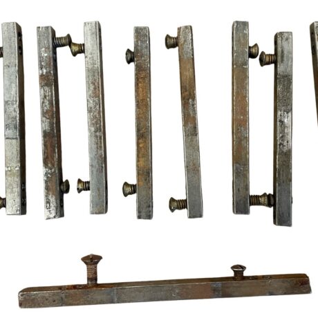 AH1028 Large Lot of Antique Steel Corbin Canton Knobs Backplates Restored Quantity! - Image 9