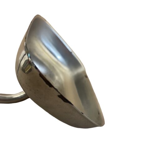 VBP1080 Antique Nickel Plated Brass c1905 Wall Mount Soap Dish & Tumbler Holder - Image 5
