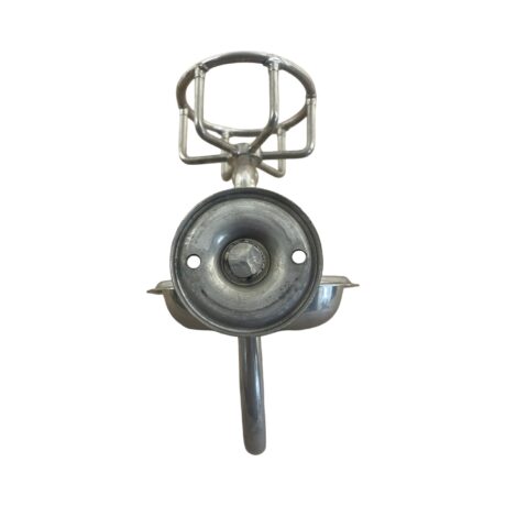 VBP1080 Antique Nickel Plated Brass c1905 Wall Mount Soap Dish & Tumbler Holder - Image 4