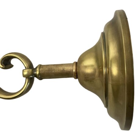 VL1275 Antique c1915 Heavy Bronze Curved Arm Sconce Sheffield Shade Restored - Image 4
