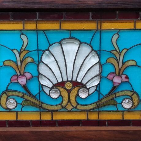 AG1078 Antique Aesthetic Era Victorian c1890 Piano Window Seashell RARE - Image 2