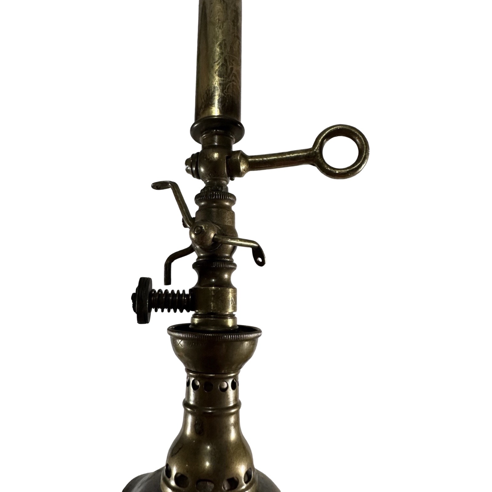 VL1284 Antique Victorian Inverted Gas REFLEX Pendant Light Electrified Restored - Image 3