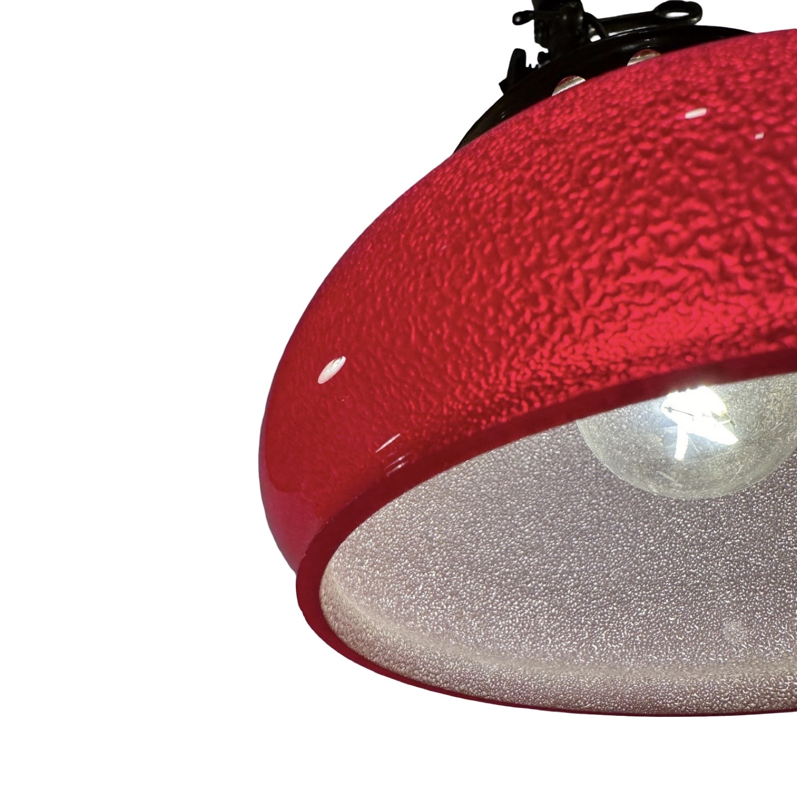 VL1284 Antique Victorian Inverted Gas REFLEX Pendant Light Electrified Restored - Image 4