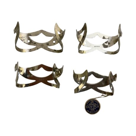 ABS1010 Antique 1905 Art Brass San-O-La Brass Wall Mount Whisk Broom Holder RARE