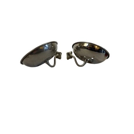 ABS1012 Antique c1905 San-O-La Large Wall Mount Sponge Holder Nickel RARE