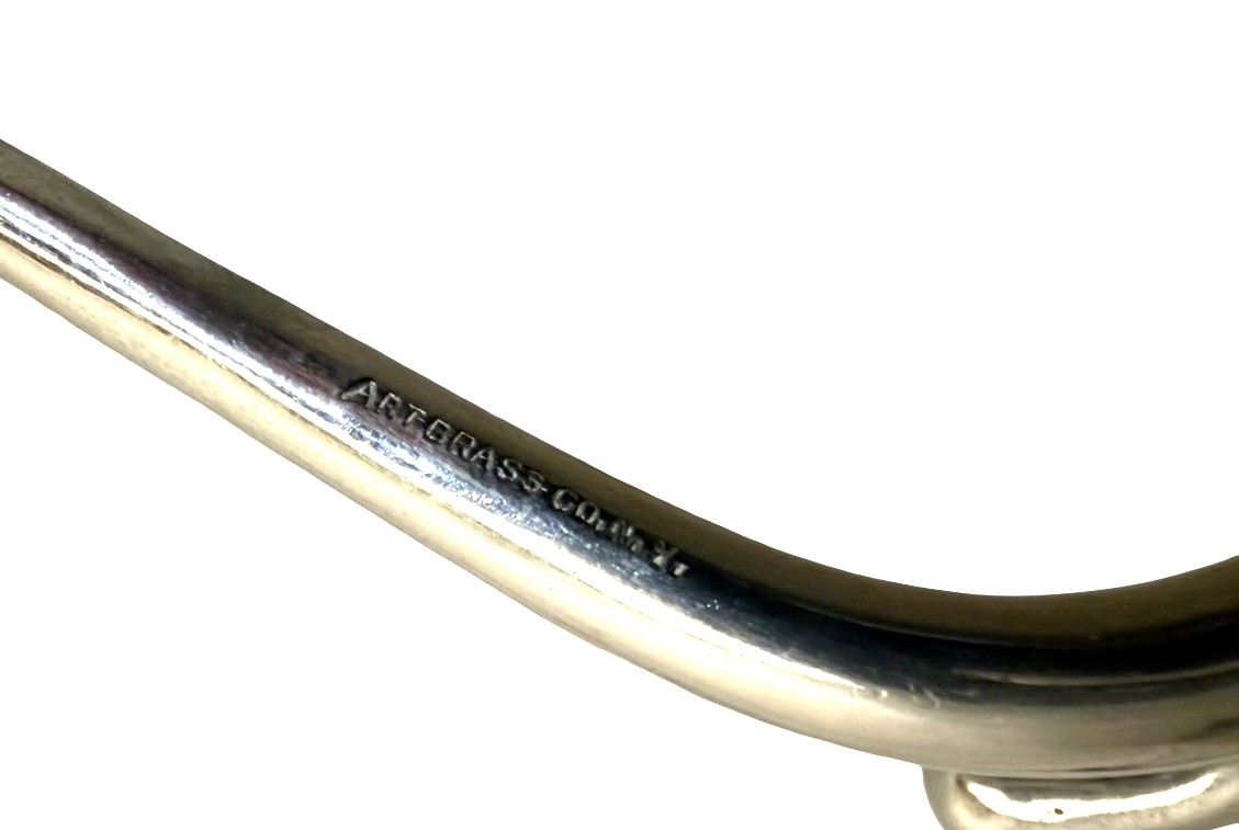 ABS1014 Antique c1905 Nickel Plated Art Brass Co. NY Wall Mount Robe Hook - Image 5