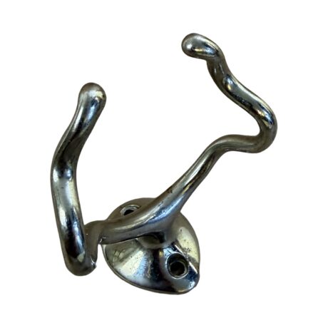 ABS1015 Antique c1905 Art Brass Co. NY Whisk Broom Holder Nickel Plated RARE