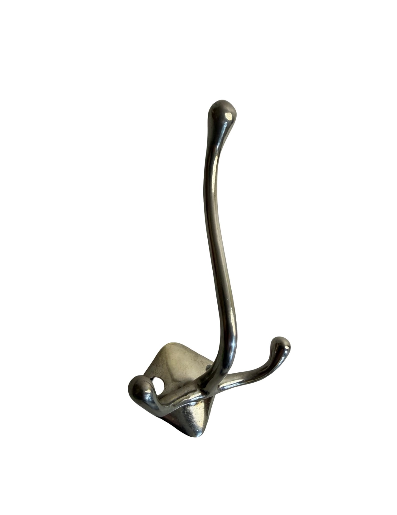 ABS1014 Antique c1905 Nickel Plated Art Brass Co. NY Wall Mount Robe Hook