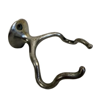 ABS1016 Antique c1905 Art Brass San-O-La Whisk Broom Holder Nickel Plated RARE