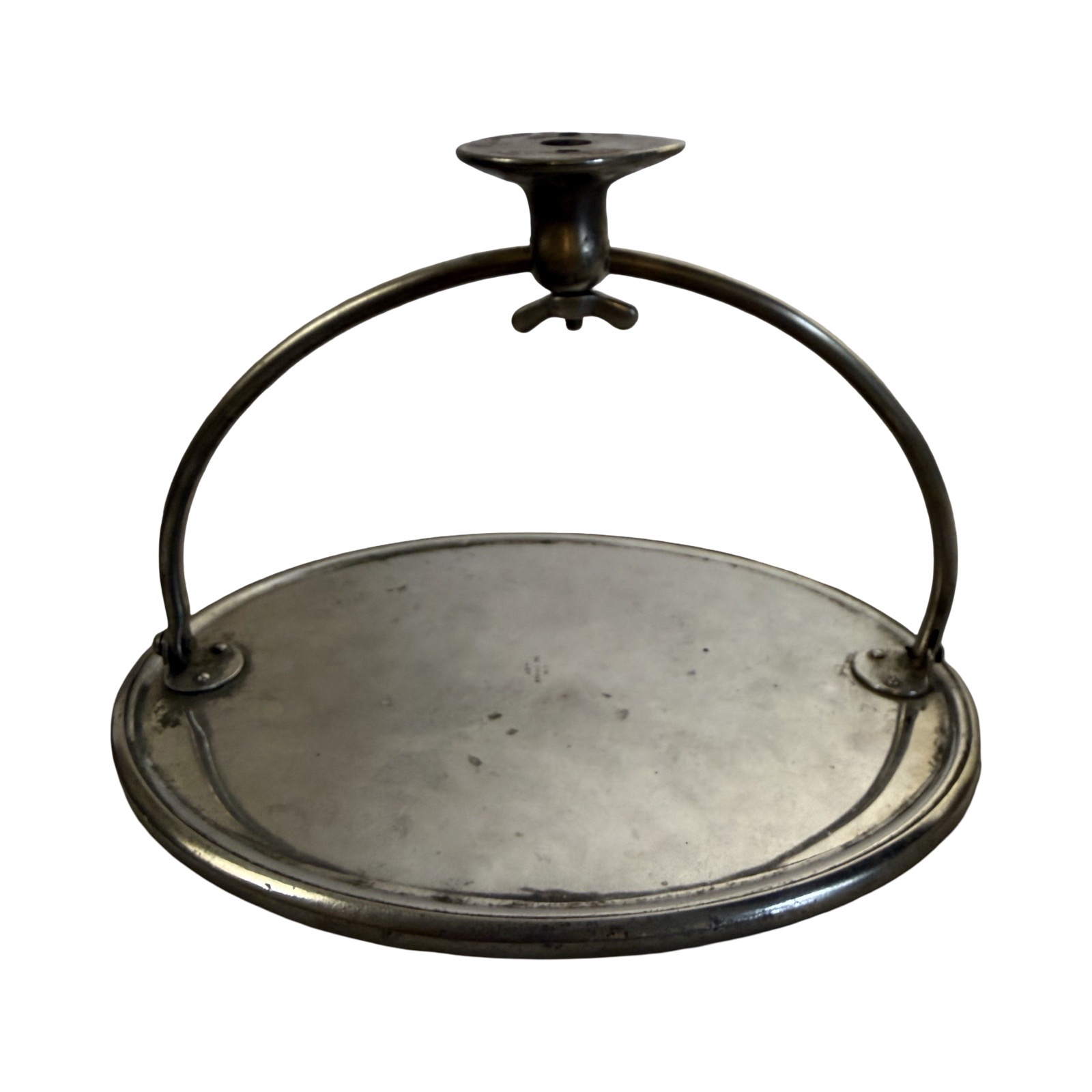 ABS1018 Antique Victorian c1905 Art Brass NY Wall Mount Shaving Mirror MINT - Image 4