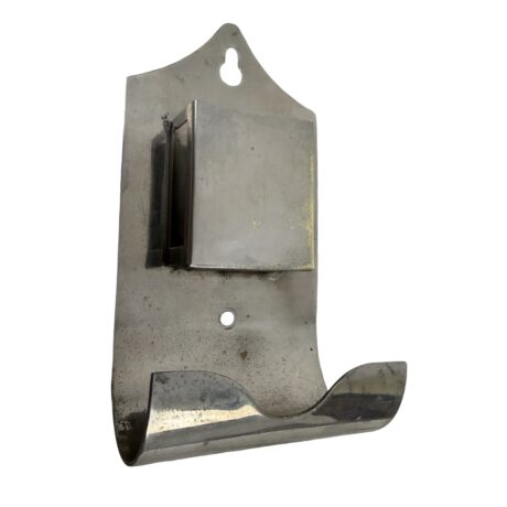 VBP1087 Antique c1910 Nickel Plated Wall Mount Match Box Cigar Holder Restored