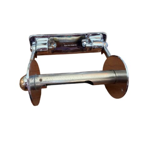 VBP1053 Vintage c1930 Chrome Plated Crane Toilet Paper Tissue Holder Restored