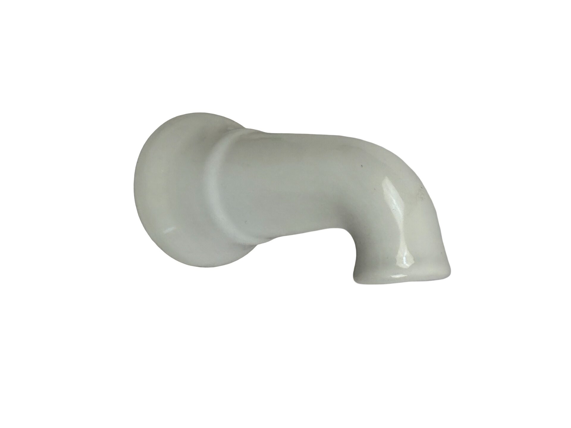 VP1005 Antique Vintage c1920 Rare Porcelain Tub Faucet Spout MINT