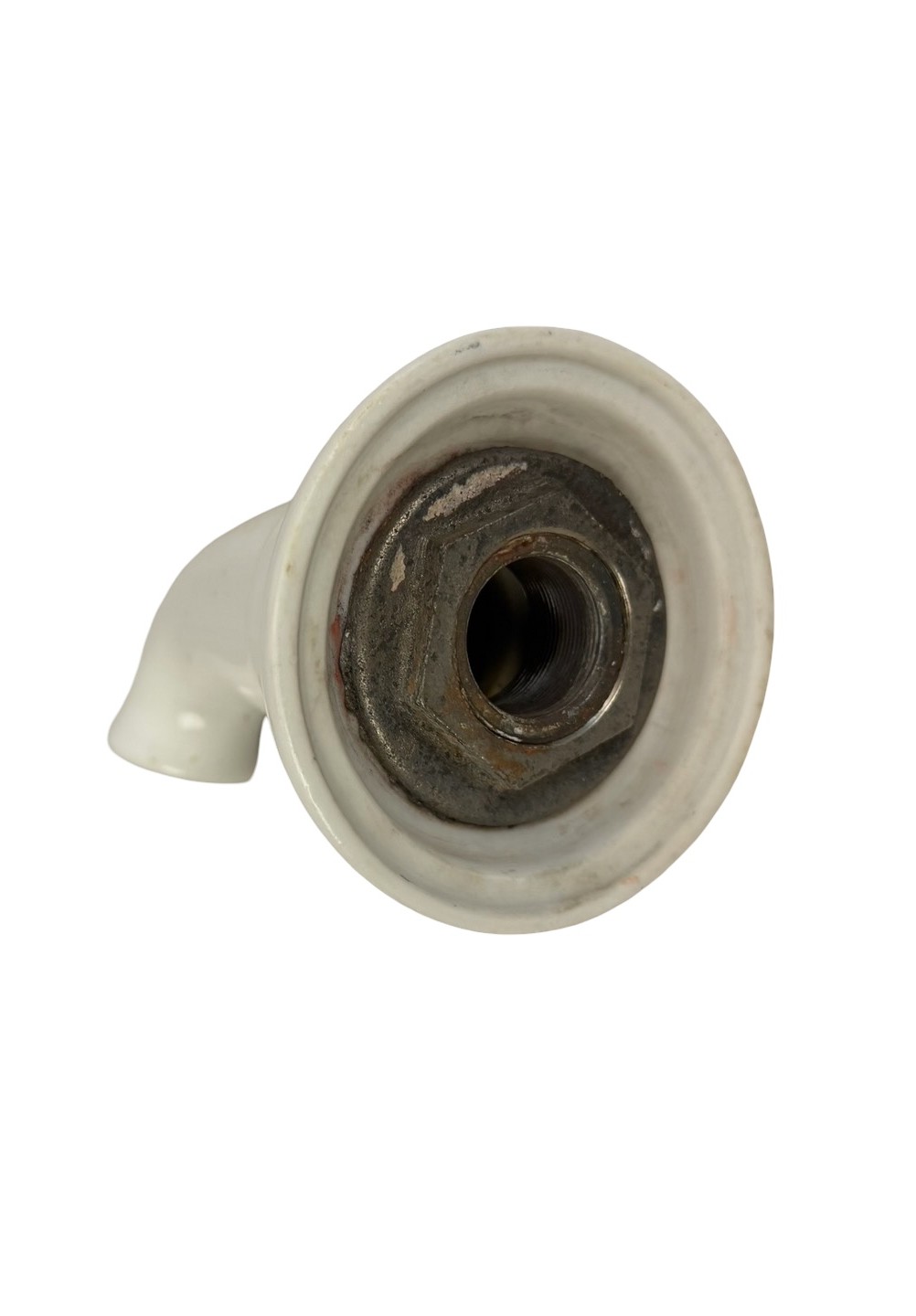 VP1005 Antique Vintage c1920 Rare Porcelain Tub Faucet Spout MINT - Image 4