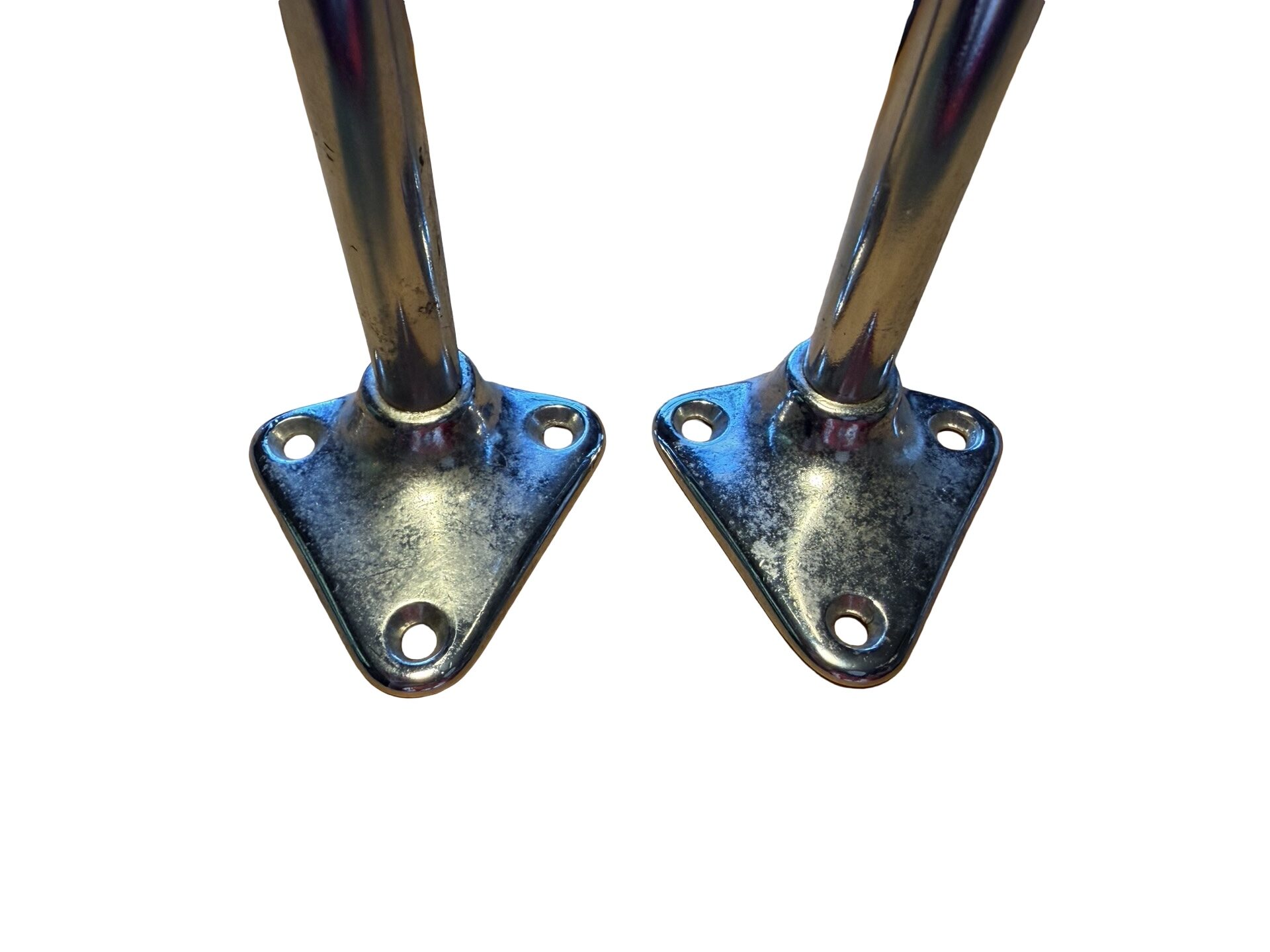 VBP1092 Antique c1905 Nickel Plated Wall Mount 10 in. Robe Towel Hook Pullman - Image 3