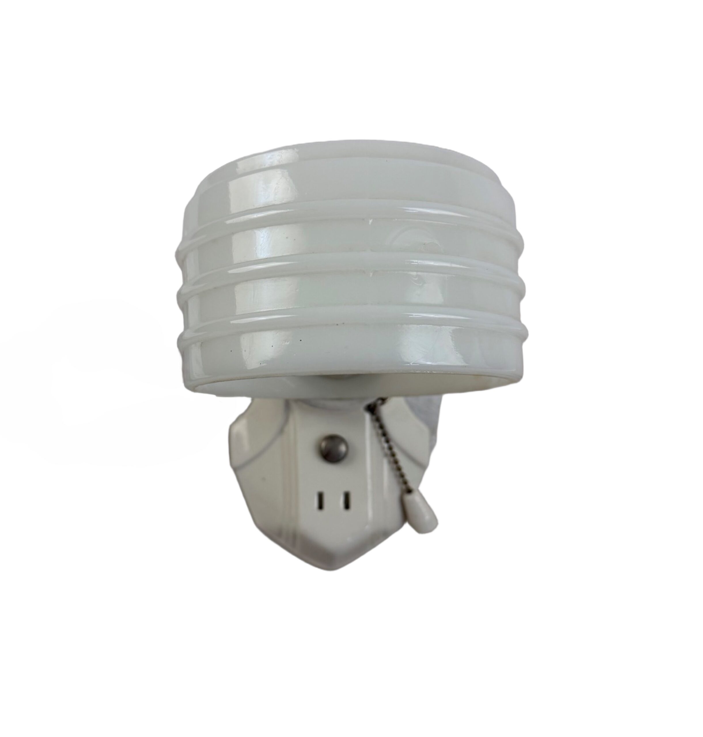 VL1312 Pair Antique Vintage Streamline Art Deco Porcelain Sconces c1920 Restored - Image 5