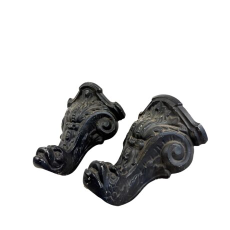VBP1096 Pair Antique Victorian Cast Iron Claw Foot Tub Feet Serpent Rare