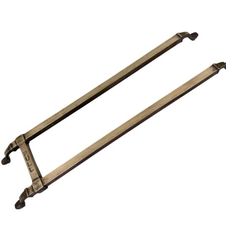 AH1038 Antique c1929 Bronze Commercial Door Pull Bars Minnesota Building St. Paul Restored Quantity!
