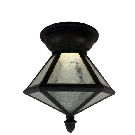 VL1347 Antique c1920s Semi-Flush Mount Porch Light Ceiling Light Restored