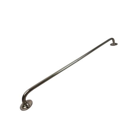VBP1105 Antique c1910 One-Piece Nickel Plated Brass Towel Bar 32 in. Oversized