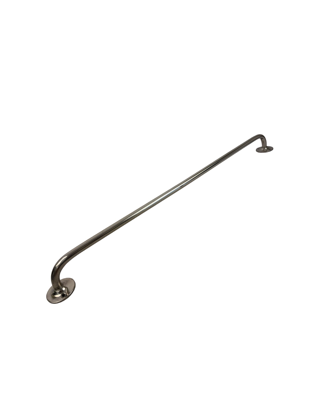 VBP1105 Antique c1910 One-Piece Nickel Plated Brass Towel Bar 32 in. Oversized