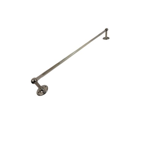 VBP1099 Antique Wolverine Glass 26in Towel Bar Nickel Plated Brass Restored