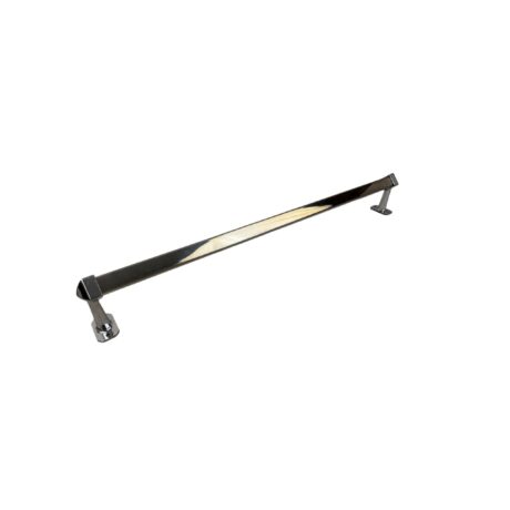 VBP1103 Vintage Machine Age c1940 Retro Mid Century Chrome Towel Bar Chrome Ends