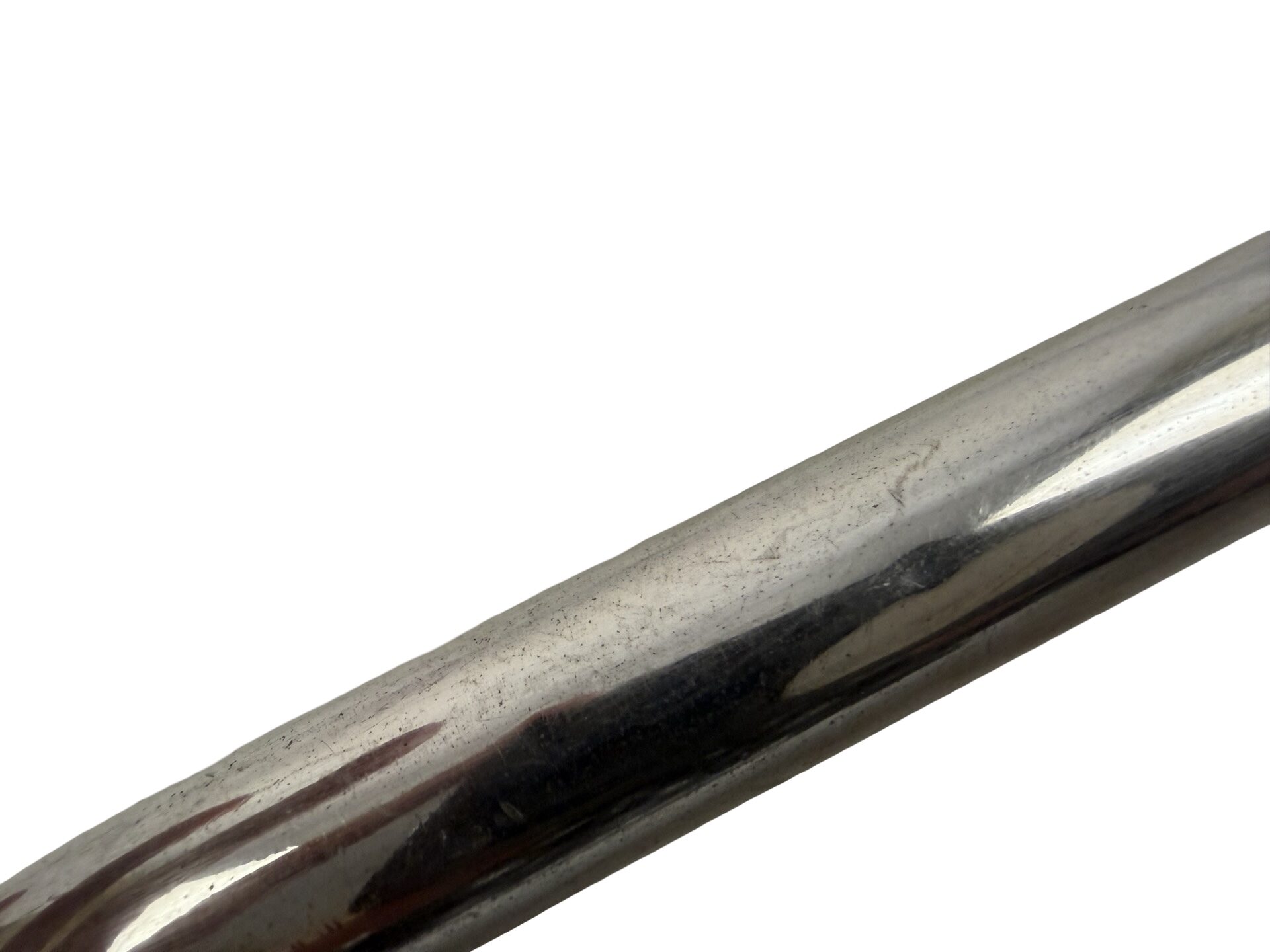 VBP1105 Antique c1910 One-Piece Nickel Plated Brass Towel Bar 32 in. Oversized - Image 4