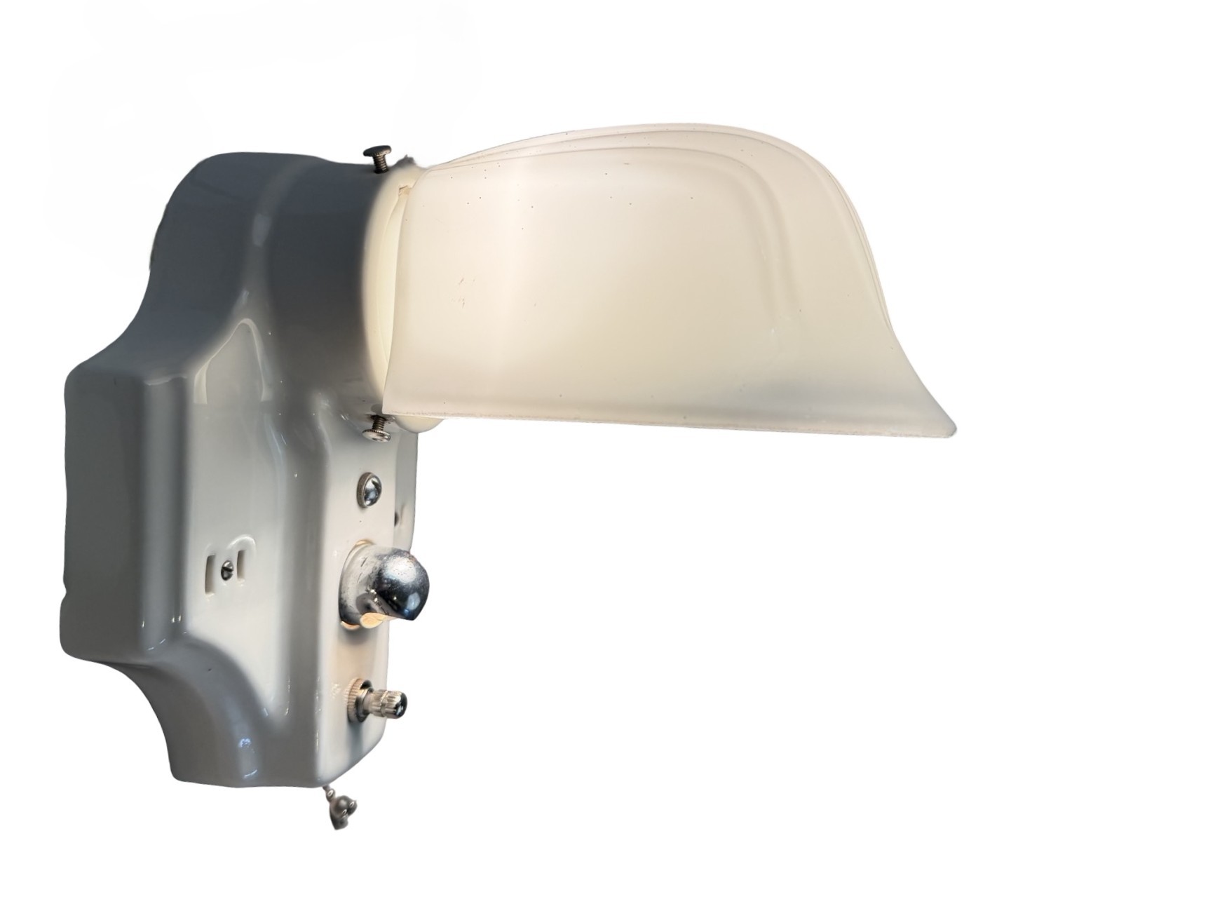 VL1334 Antique c1920s Art Deco Porcelain Sconce with Night Light RARE Restored