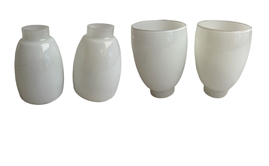 VL1331 Pair Vintage c1940s Chrome Retro Sconces Original Shades Restored - Image 6