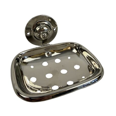 VBP1098 Vintage Nickel Plated Brass Wall Mount Soap Dish Soap Holder Restored