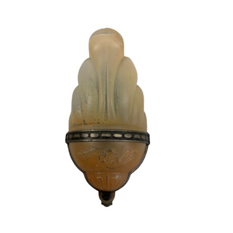 VL1366 Vintage c1930 Lincoln Art Deco Slip Shade Sconce RARE Restored