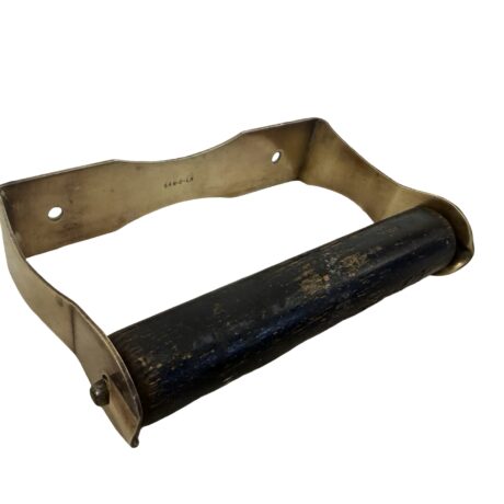VBP1112 Antique c1905 Brass San-O-La Toilet Paper Tissue Holder Restored