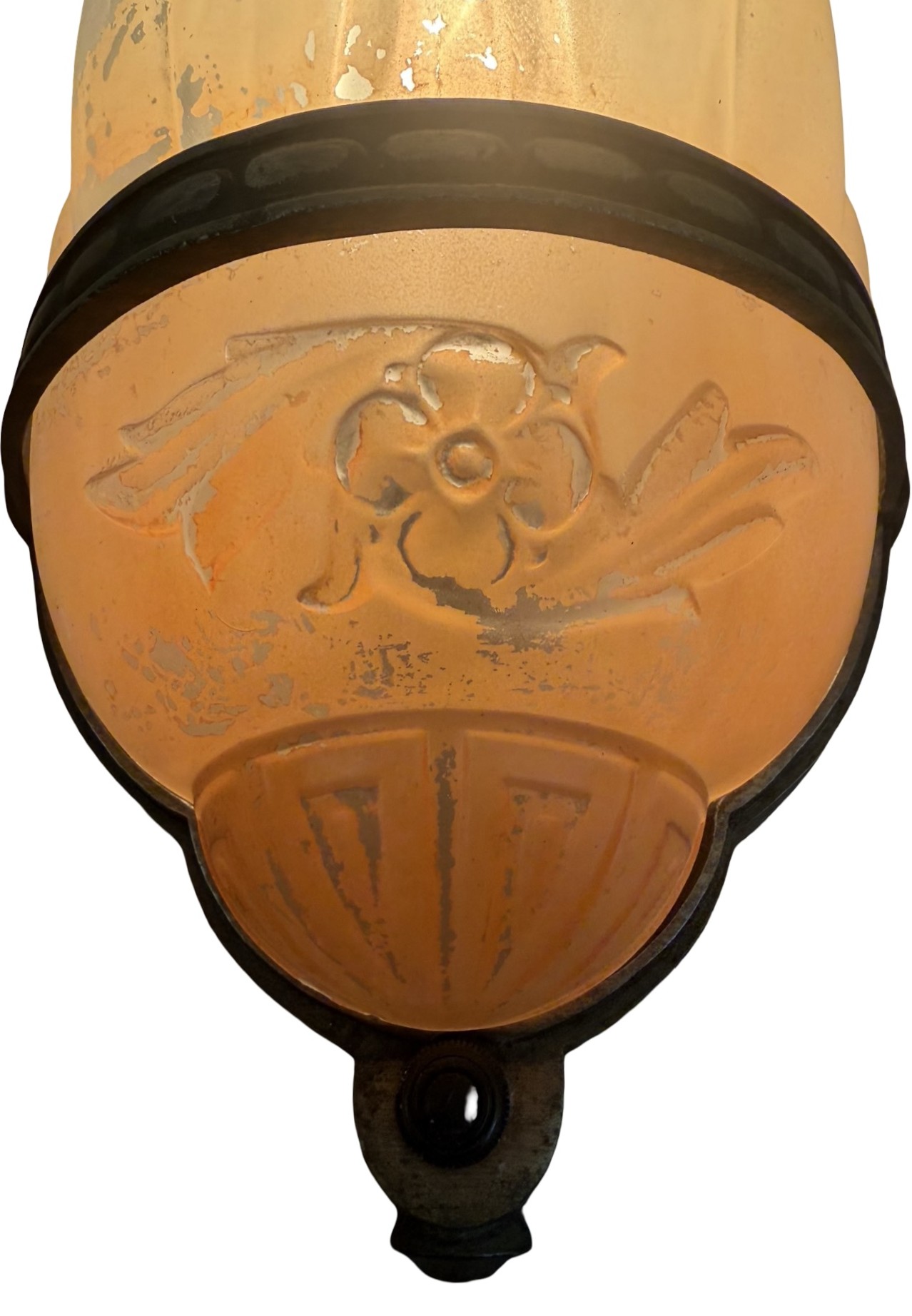 VL1366 Vintage c1930 Lincoln Art Deco Slip Shade Sconce RARE Restored - Image 10