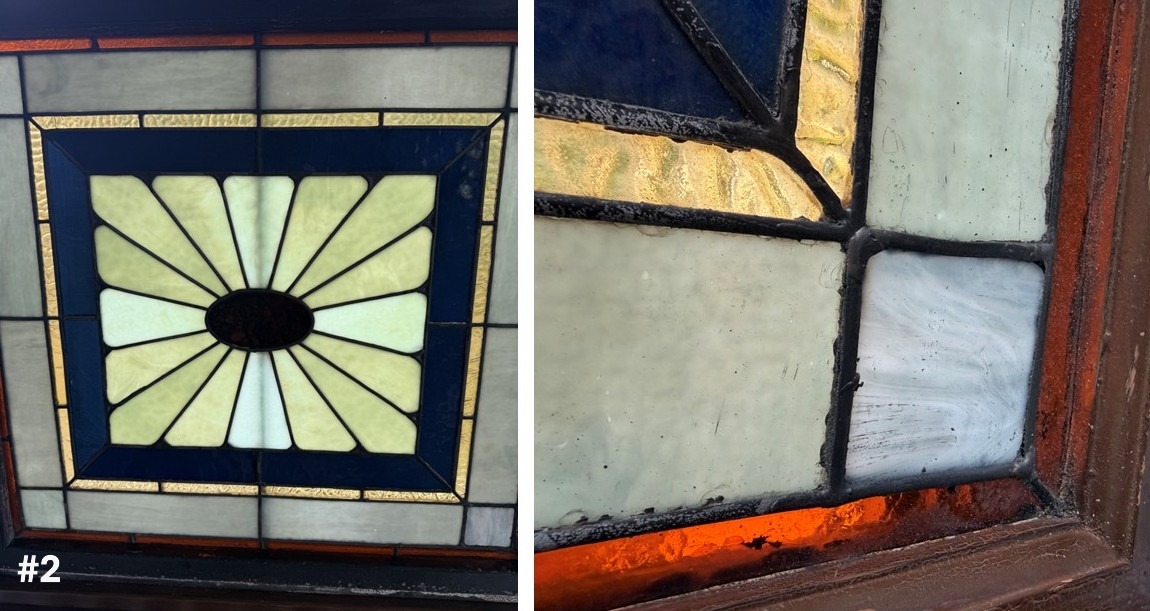 AG1098 Antique Aesthetic Era Victorian c1880 Stained Glass Window Restored - Image 7