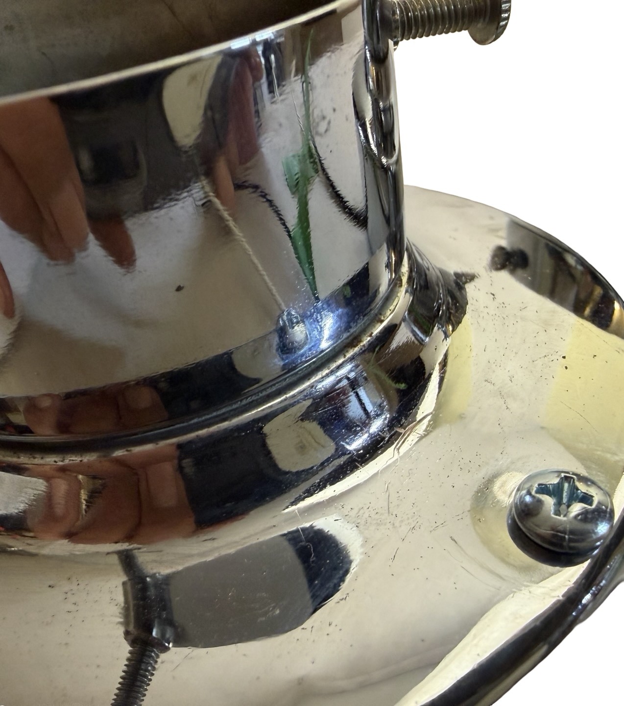 VL1376 Pr Vintage c1930 Art Deco Chrome Moe Bridges Sconces Milk Glass Restored - Image 7
