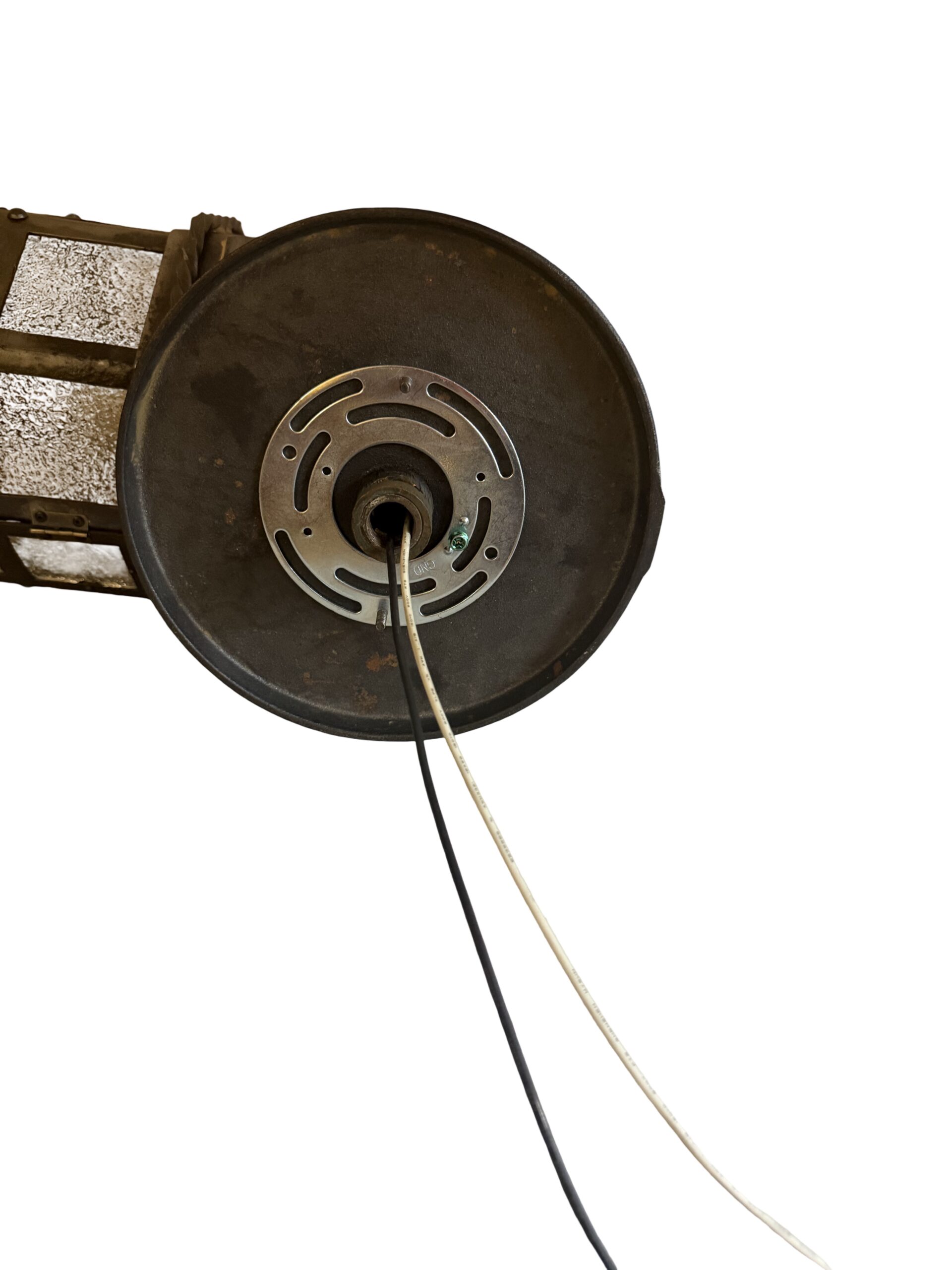 VL1370 Antique c1910 Cast & Wrought Iron Outdoor Sconce Coach Light Restored - Image 10