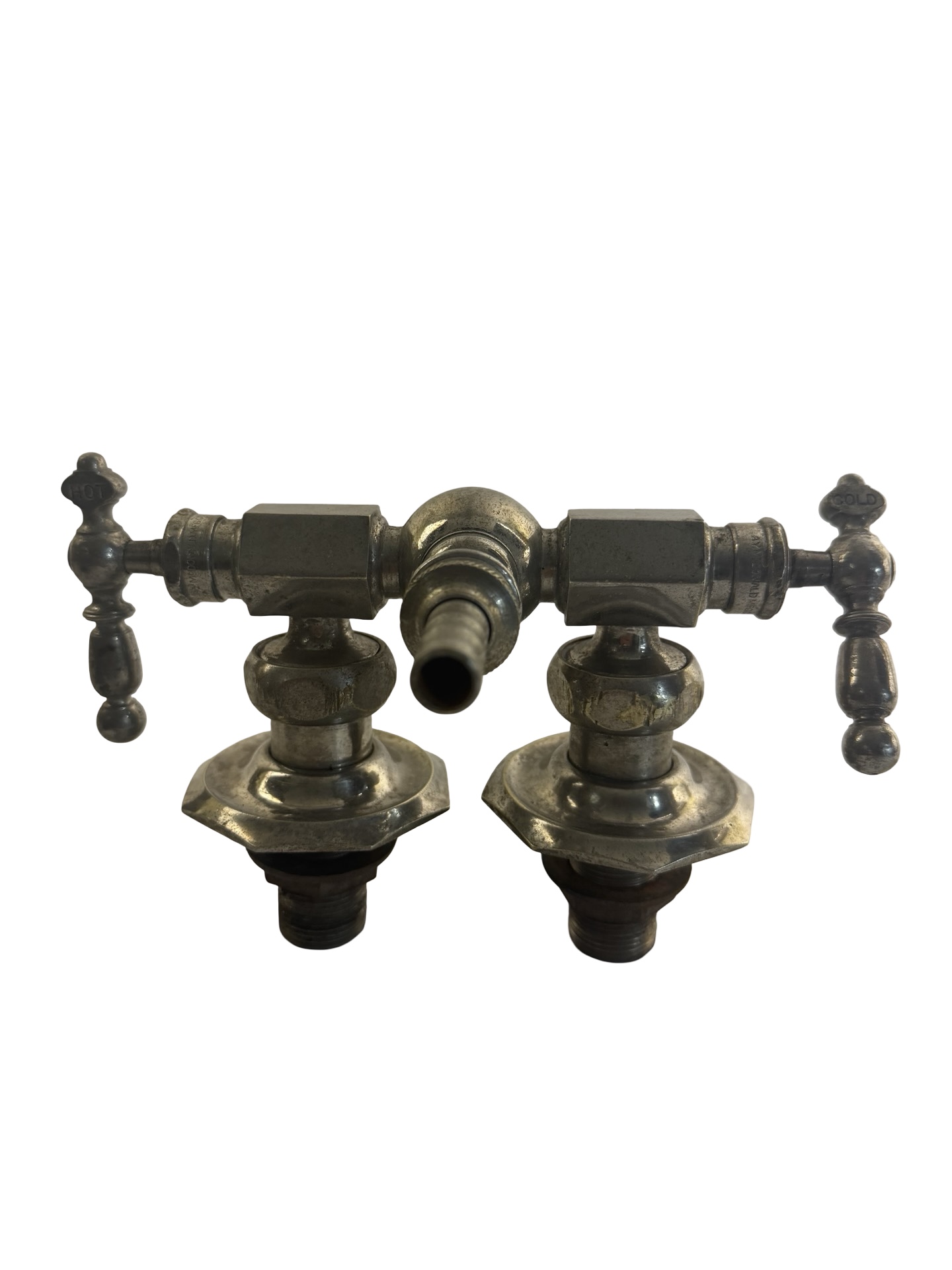 VP1009 Antique c1920s Brass Deck Mount A.Y. McDonald Fuller Ball Faucet - Image 5